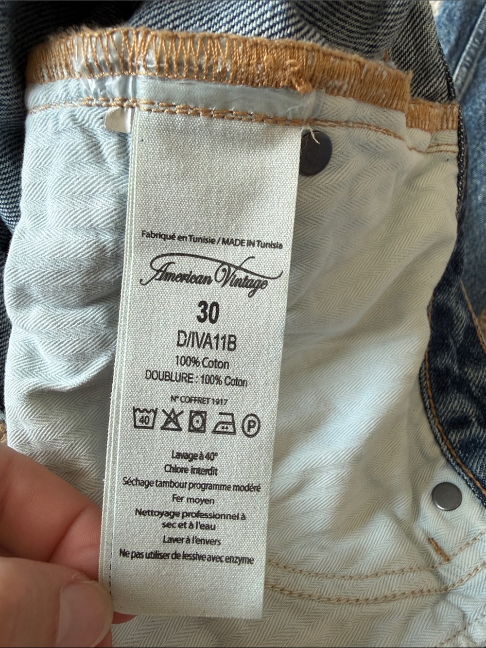 American Vintage Driot Boyfriend Medium Wash Jeans - Picture 7 of 10